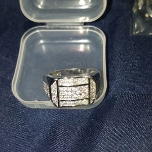 Mens sterling silver ring